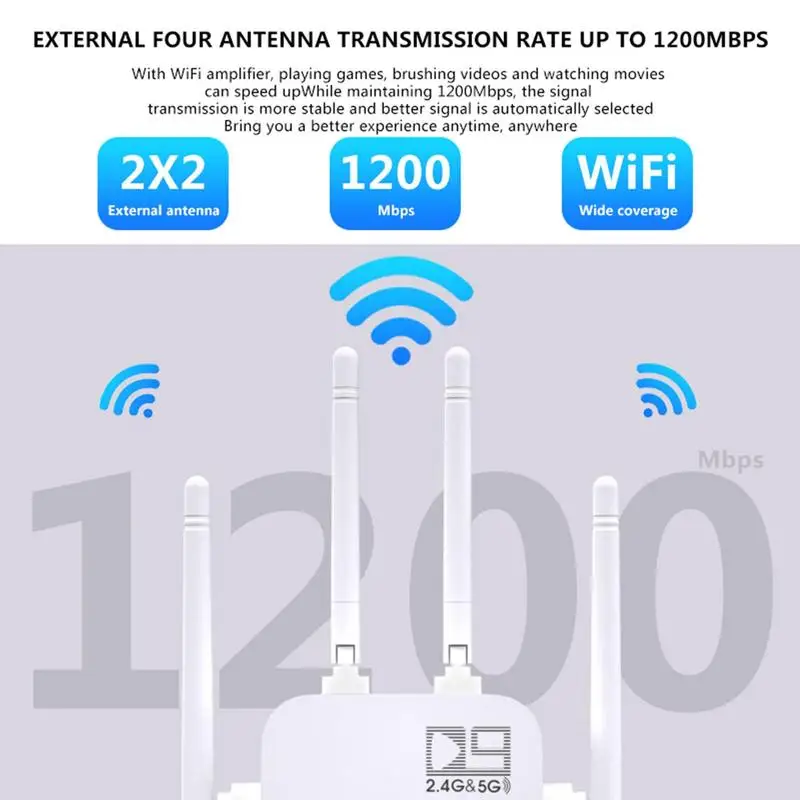 Signāla Pastiprinātājs Wifi Rūteris, Āra Wifi Pastiprinātāju Aptver Līdz Pat 1200m WiFi Extender Signāla Pastiprinātājs Un Pastiprinātāju lielos attālumos Attēls 3