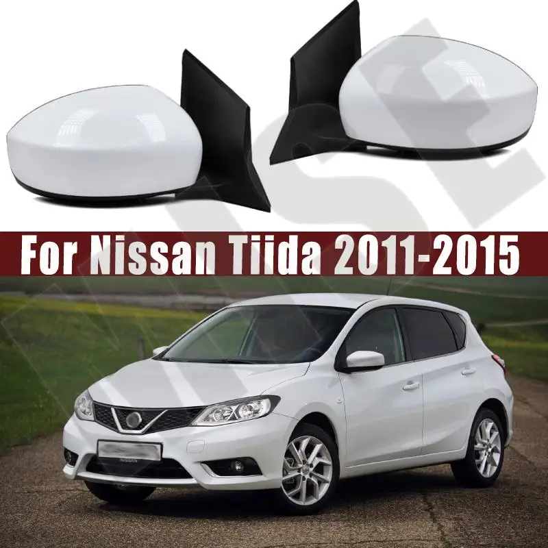 Auto Piederumi Nissan Tiida 2011. - 2015. Gadā Par Hellca Trazo 2011. - 2015. Gada Auto Ārpus Durvis Atpakaļskata Spogulī, Montāža 3/5PIN Attēls 0