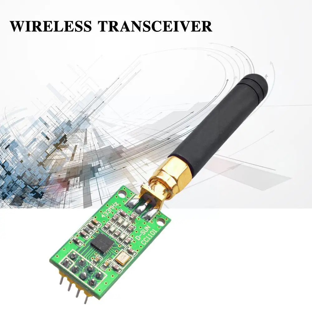 CC1101 Radiofrekvenču Raiduztvērēju Modulis Bluetooth Bezvadu Raiduztvērēju Pārvades Valdes Antenas tālsatiksmes W2A5 Attēls 4