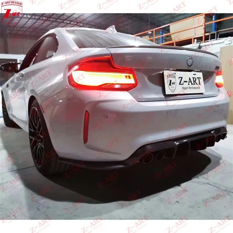 Z-MĀKSLAS Oglekļa Šķiedras Tūninga Komplekts priekš BMW M2 Konkurences 2017-2019 Nekustamā Oglekļa Šķiedras Aerokit BMW F87 M2 CS Oglekļa Šķiedras Virsbūves Komplektu Attēls 2