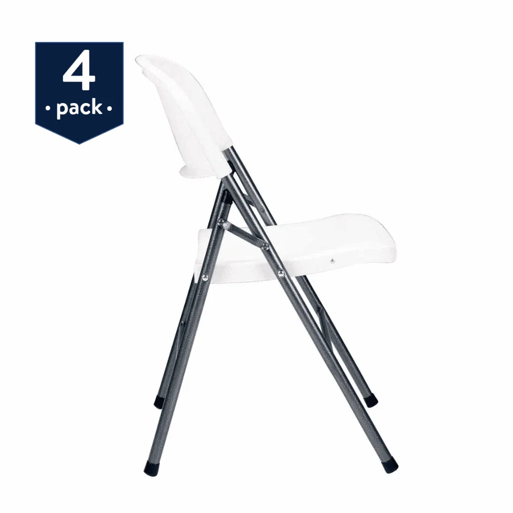 Salokāma Kempings Krēsli - Premium Sveķu 4-Pack Āra Portatīvo Krēsli Attēls 1