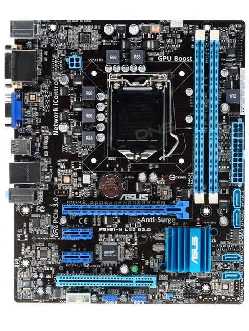 1155 motherborad komplekts ASUS P8H61-M LX2 R2.0 ar i5-2500 cpu+ 2xDDR3 8g ram atbalsta i3-2100 i3-3220 cpu Intel H6 PCI-E 2.0 Attēls 1