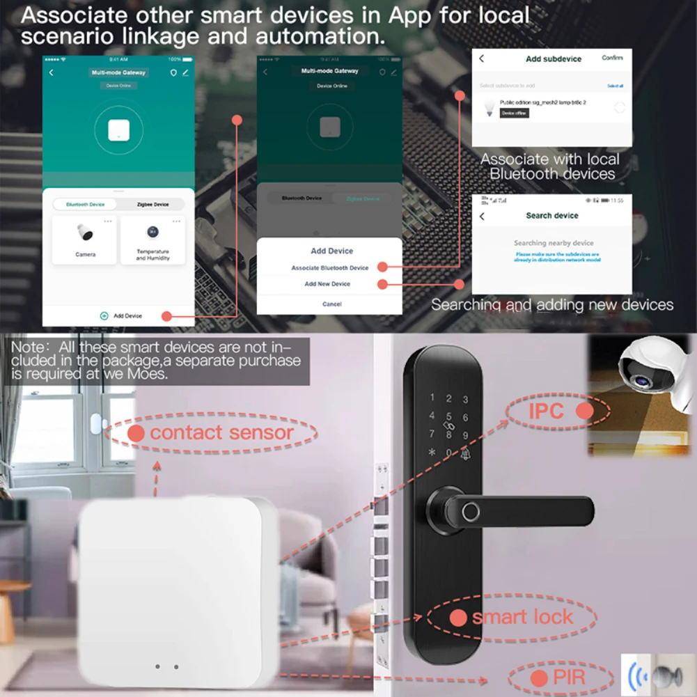 Tuya Smart Vārti Hub Multi-modelis Smart Home Tilta SmartLife APP Bezvadu Tālvadības pults Darbojas Ar Alexa, Google Home Attēls 2