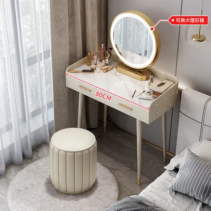 Skandināvijas Premium tualetes galdiņš Grims Galda Luksusa Mūsdienu Minimālisma Baltā Tāfele Dizainers, Galdi, Guļamistabas Mēbeles XF30YH Attēls 4