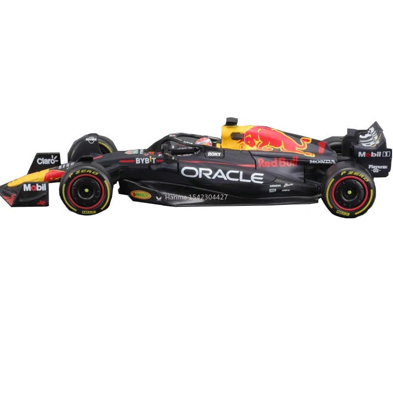 Bburago 1:43 F1 Red Bull Racing RB19 Čempions 1# Verstappen #11 Perez Sakausējuma Auto Die Cast Auto Modeļa Rotaļlietu Kolekcija Ziemassvētku Dāvanu Attēls 1