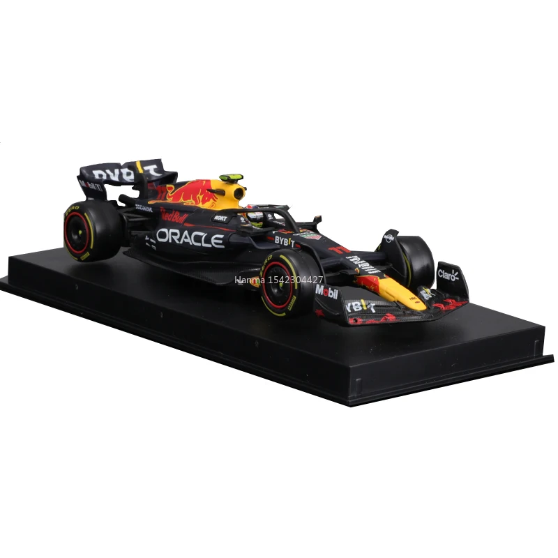 Bburago 1:43 F1 Red Bull Racing RB19 Čempions 1# Verstappen #11 Perez Sakausējuma Auto Die Cast Auto Modeļa Rotaļlietu Kolekcija Ziemassvētku Dāvanu Attēls 3
