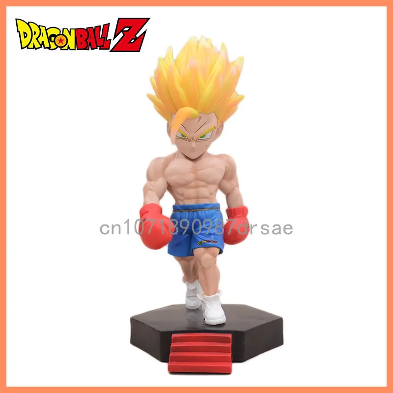 Dragon Ball Anime Attēls Boksa Muskuļu Gohan PVC Rotaļlietas Modeļa DBZ Darbības Rādītāji Kolekcionējamus Statuja, Fitnesa Gohan Statuetes Dāvanas Attēls 0