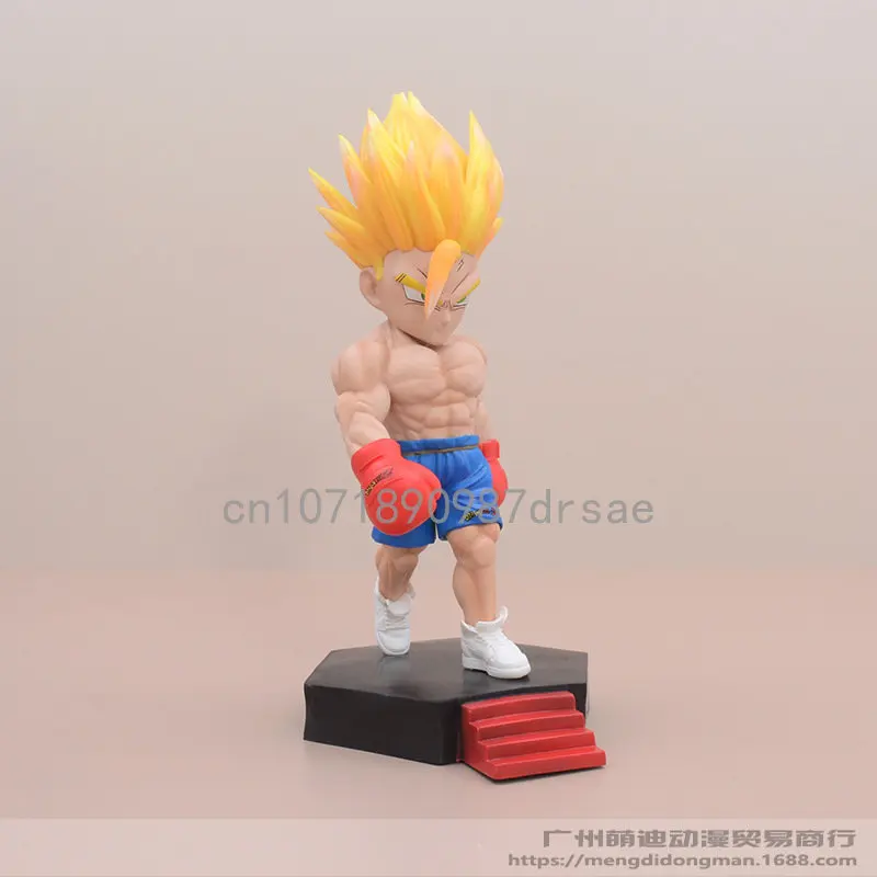 Dragon Ball Anime Attēls Boksa Muskuļu Gohan PVC Rotaļlietas Modeļa DBZ Darbības Rādītāji Kolekcionējamus Statuja, Fitnesa Gohan Statuetes Dāvanas Attēls 2