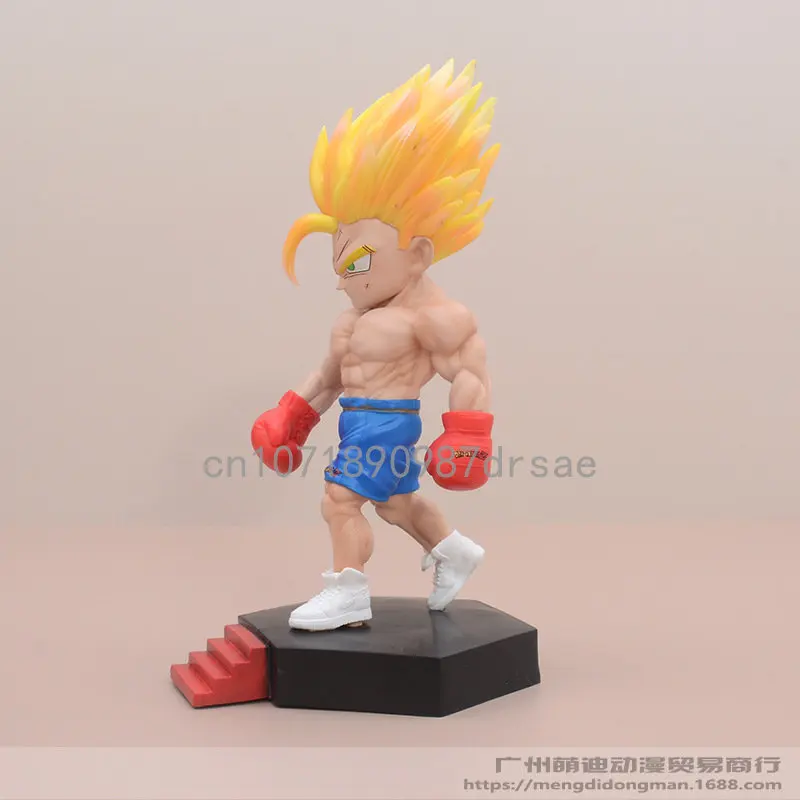 Dragon Ball Anime Attēls Boksa Muskuļu Gohan PVC Rotaļlietas Modeļa DBZ Darbības Rādītāji Kolekcionējamus Statuja, Fitnesa Gohan Statuetes Dāvanas Attēls 3