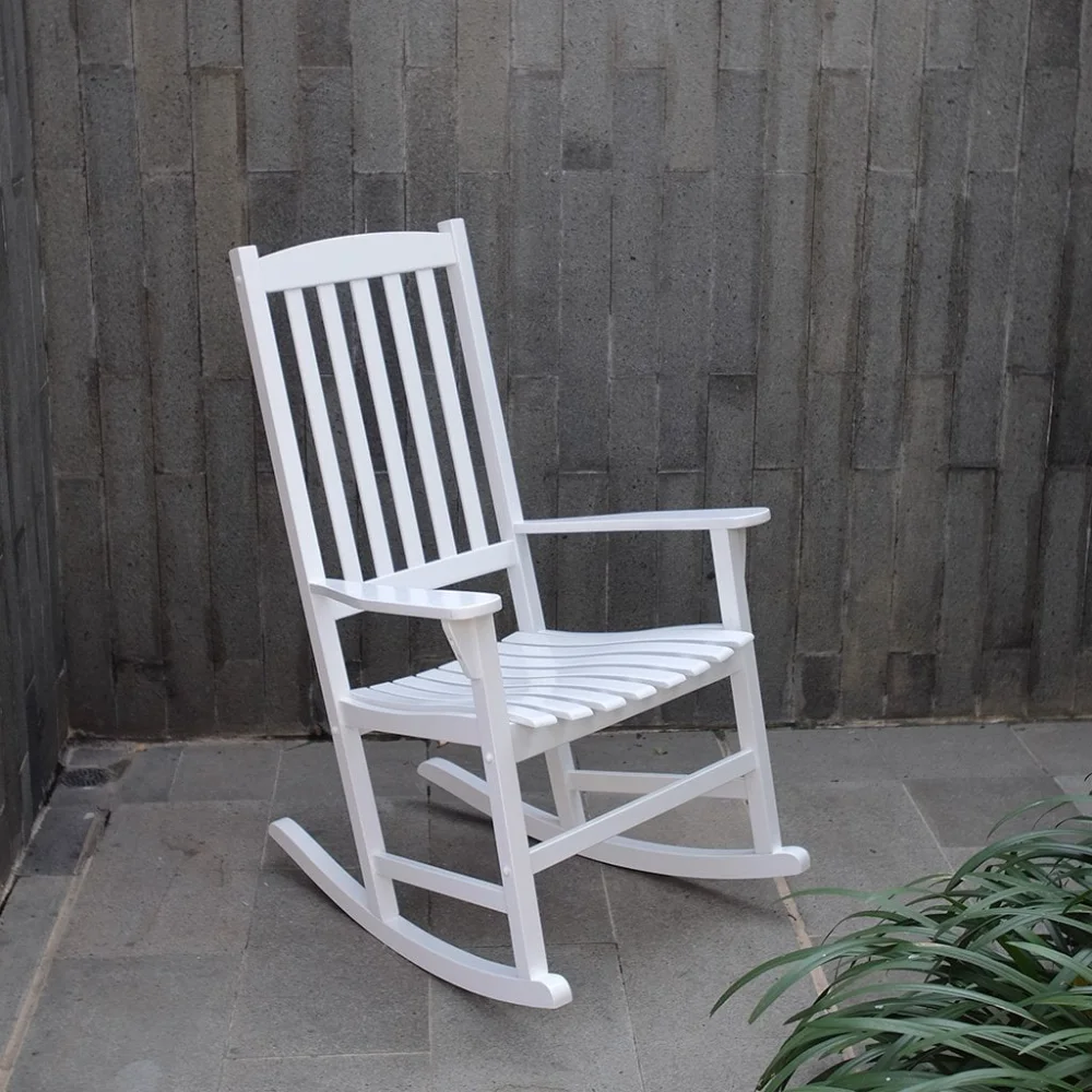 Alston Āra Koka Lievenis šūpuļkrēsls, Balta Krāsa, Laika apstākļu Izturīga Apdare, terašu mēbeles, terases mēbeles Attēls 0
