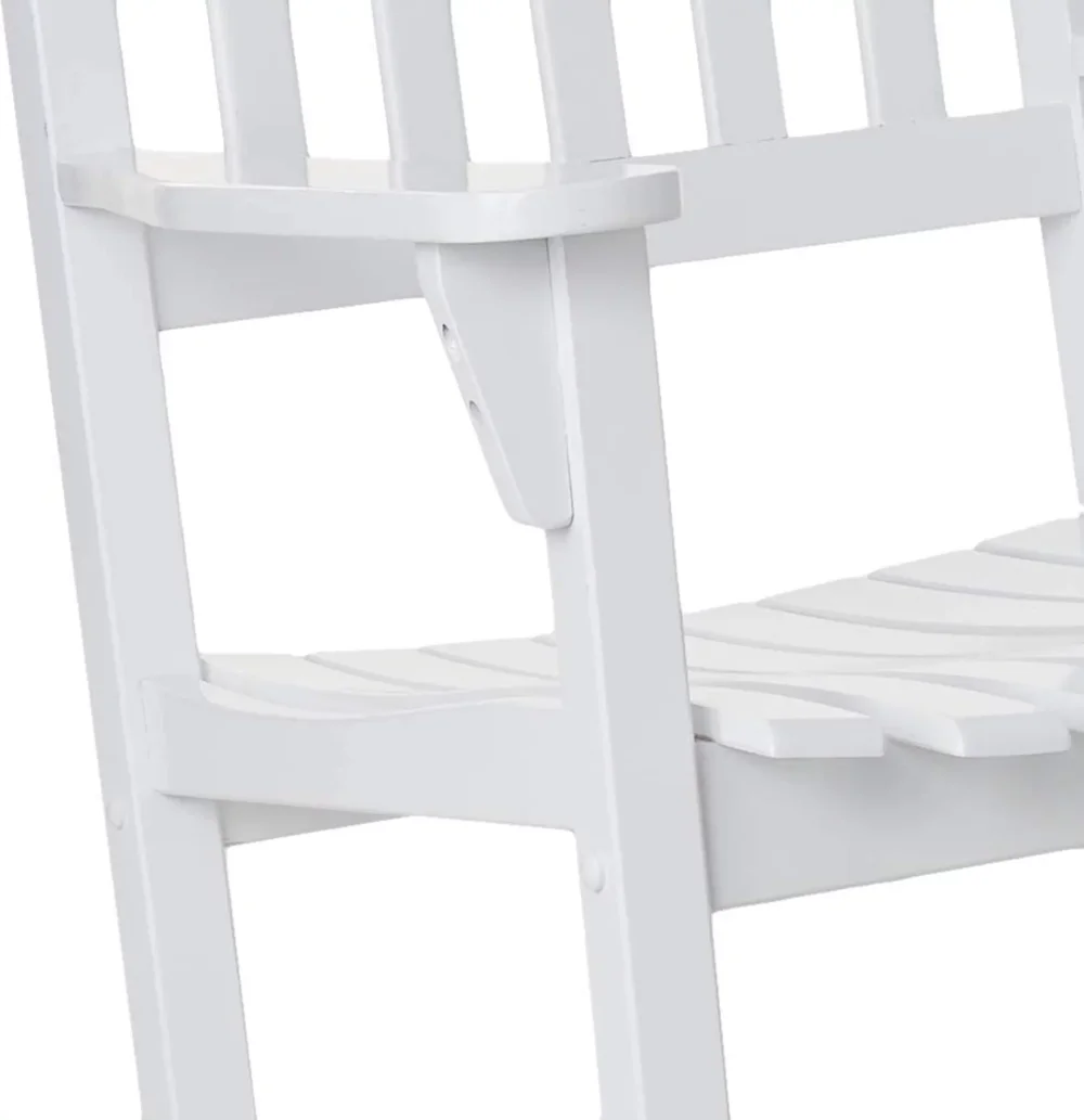 Alston Āra Koka Lievenis šūpuļkrēsls, Balta Krāsa, Laika apstākļu Izturīga Apdare, terašu mēbeles, terases mēbeles Attēls 4